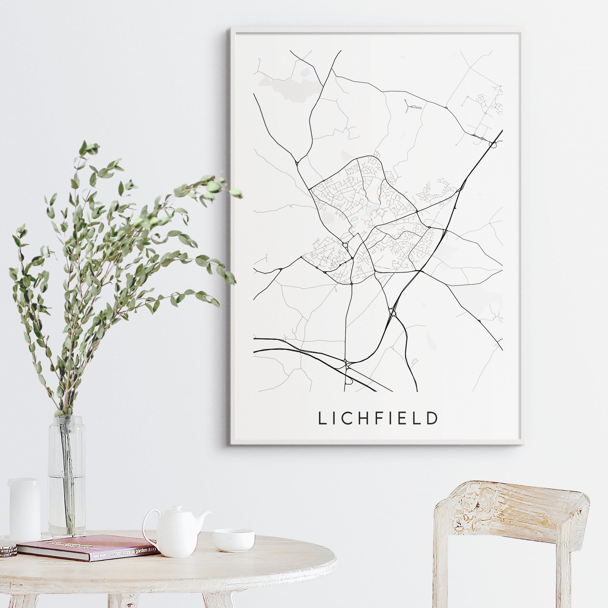 Lichfield Map Print
