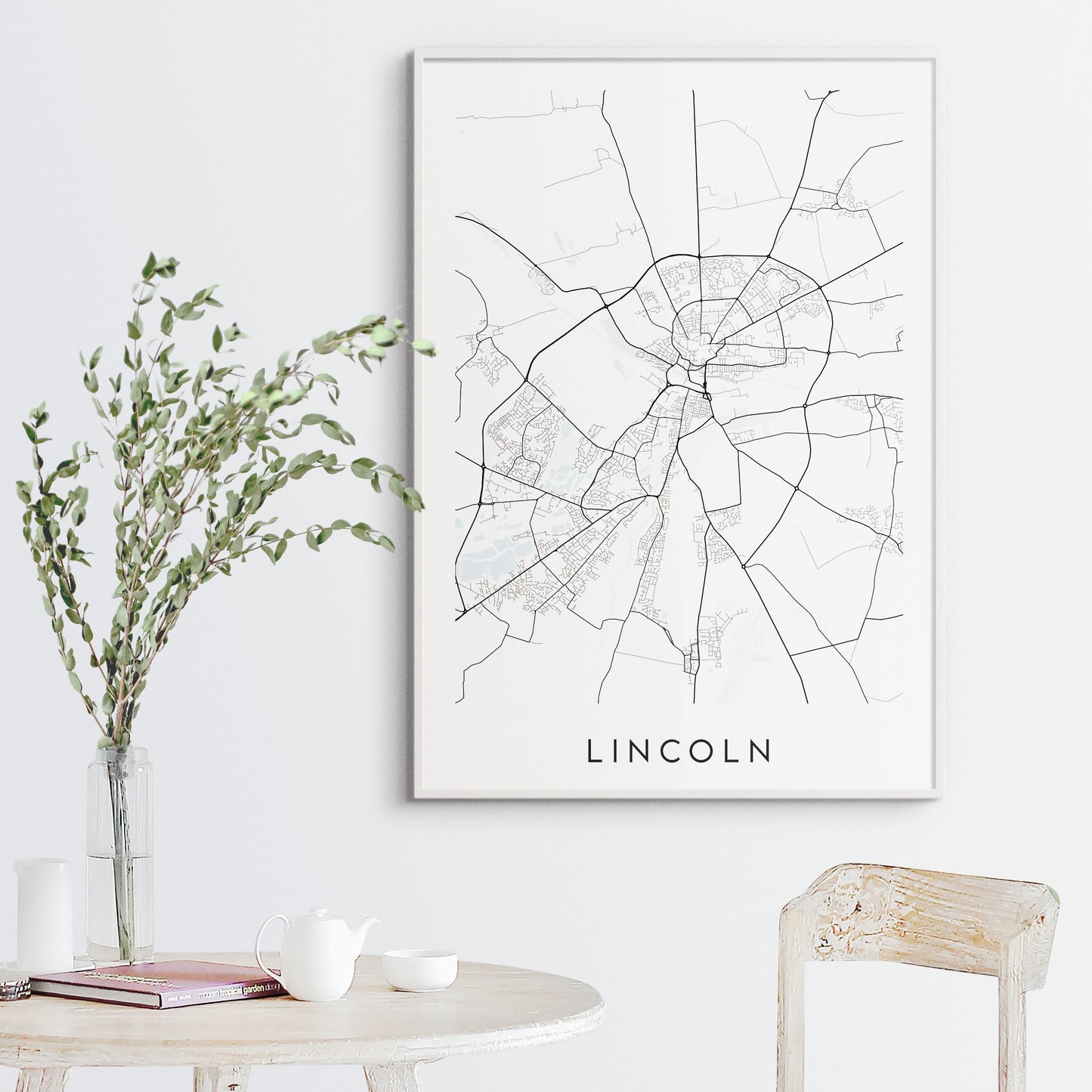 Lincoln Map Print