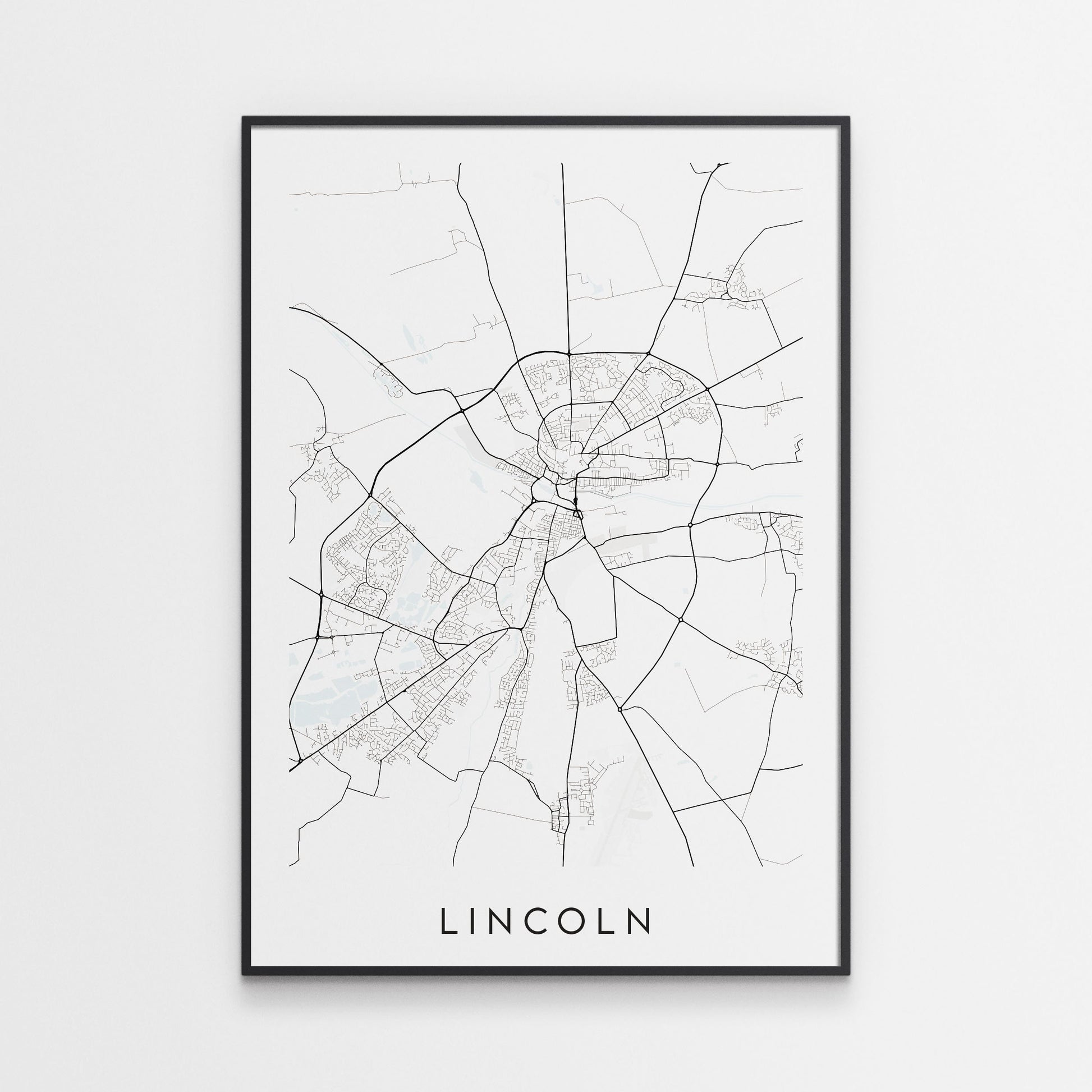 Lincoln Map Print