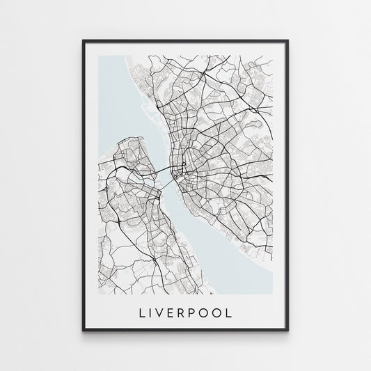 Liverpool Map Print