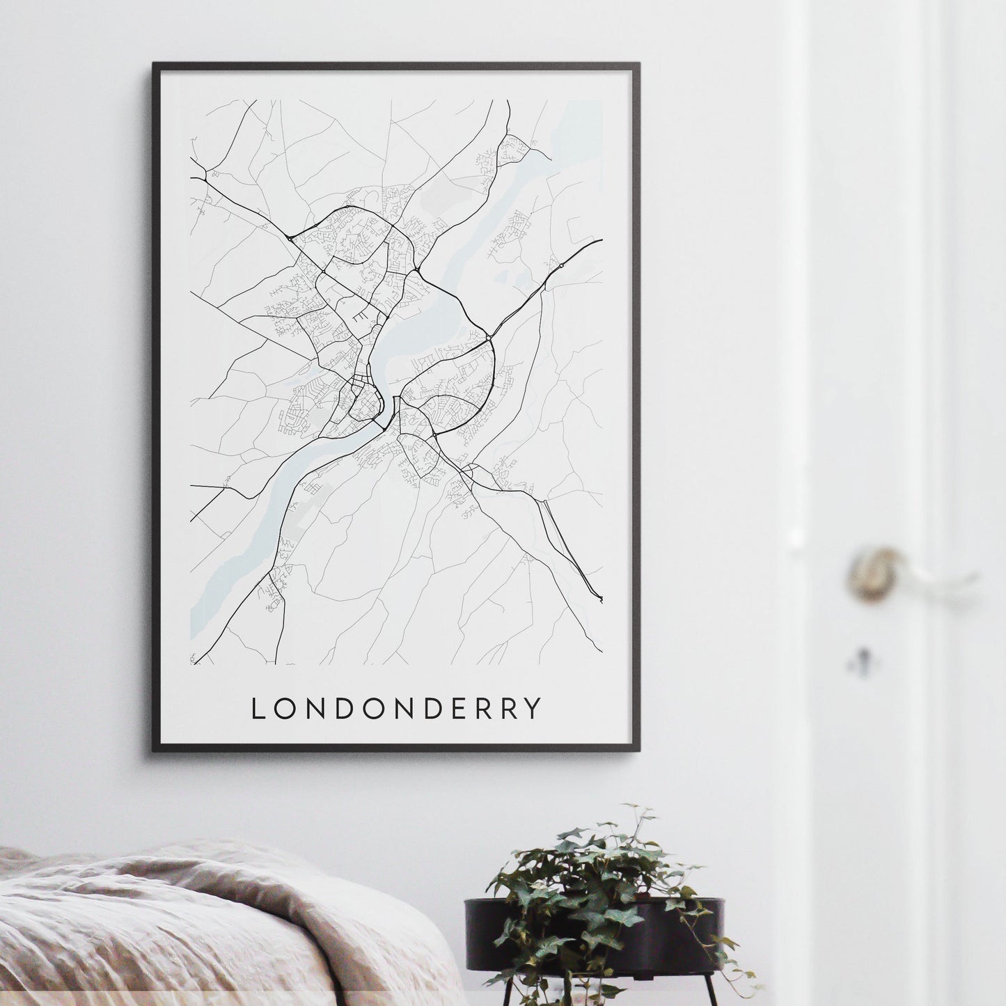 Londonderry Map Print - Northern Ireland