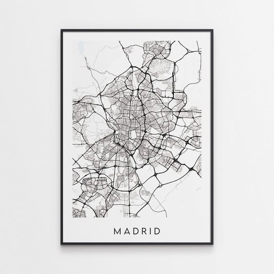 Madrid Map Print - Spain