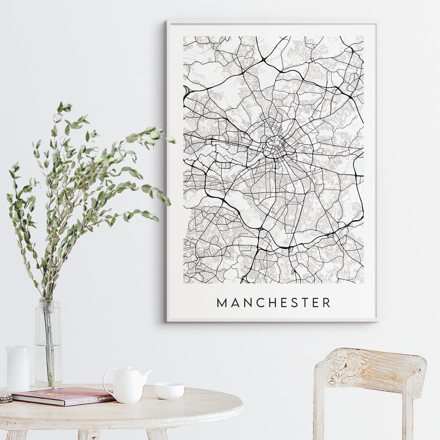 Manchester Map Print