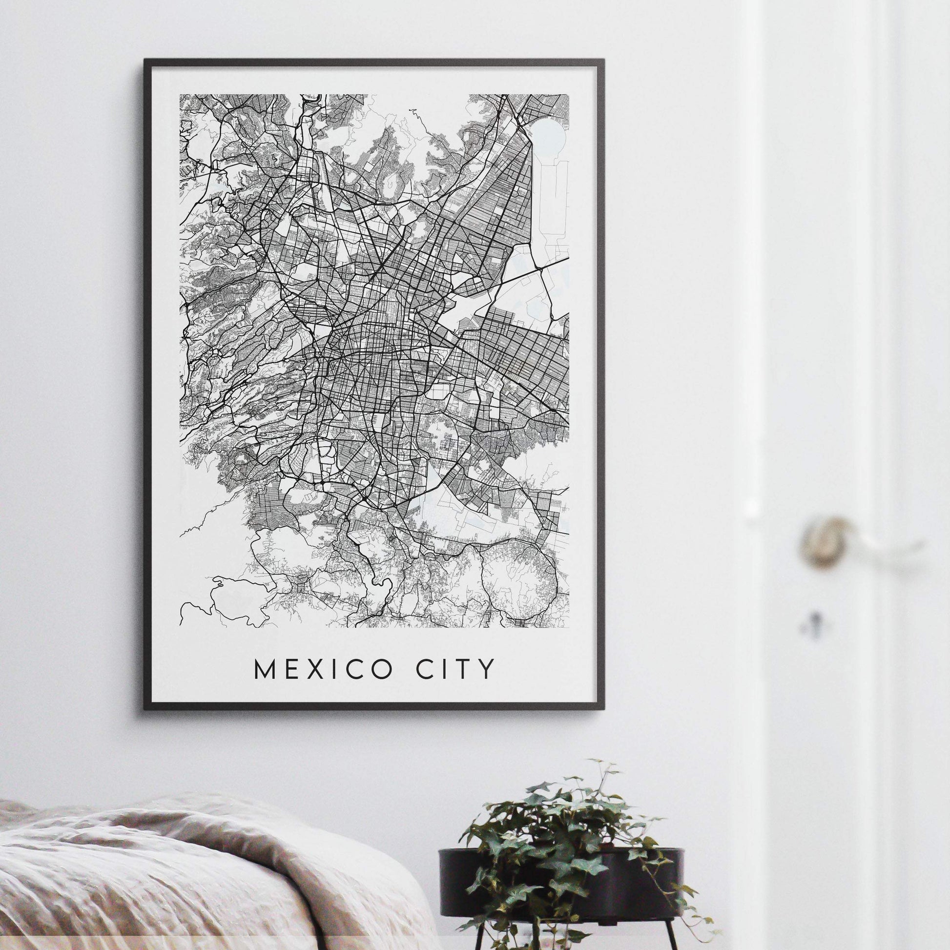 Mexico City Map Print - Mexico