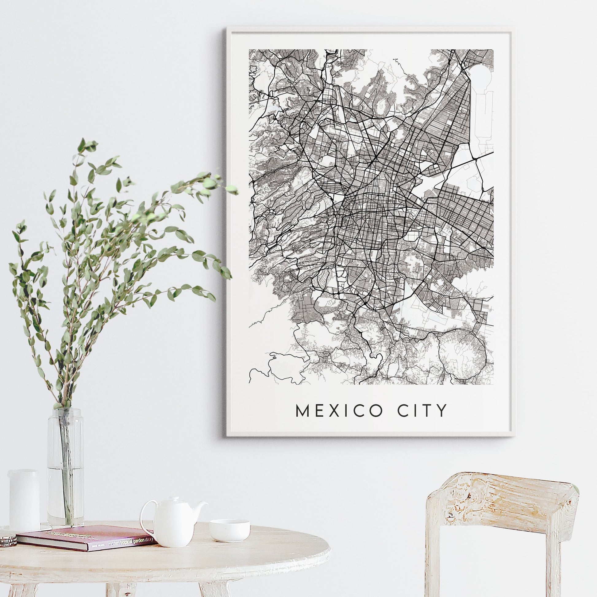 Mexico City Map Print - Mexico