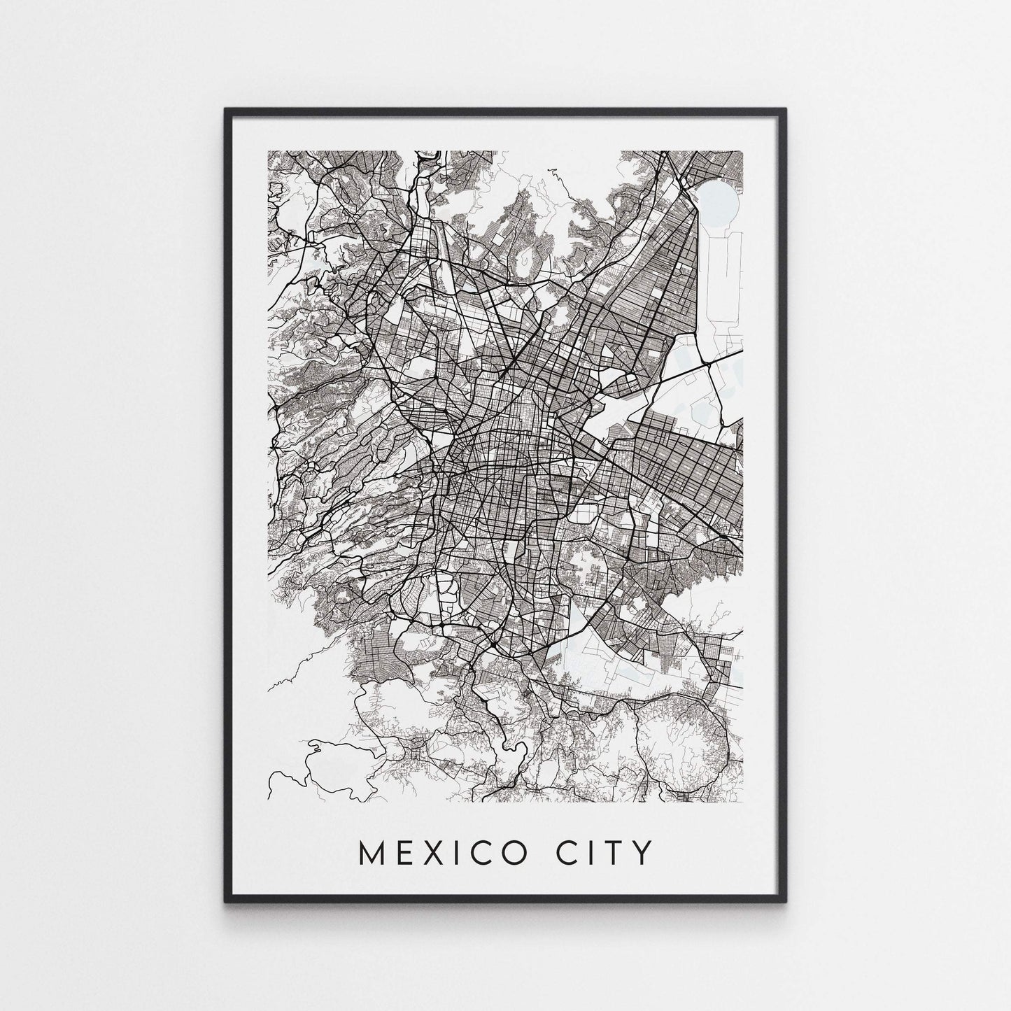 Mexico City Map Print - Mexico