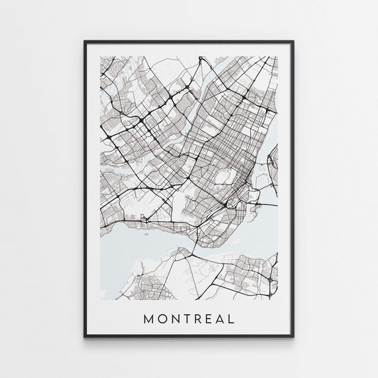 Montreal Map Print - Canada