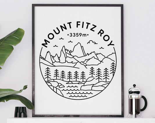 Mount Fitz Roy Print - Patagonia, Argentina & Chile Poster
