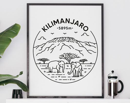 Mount Kilimanjaro Print - Tanzania, Africa Poster