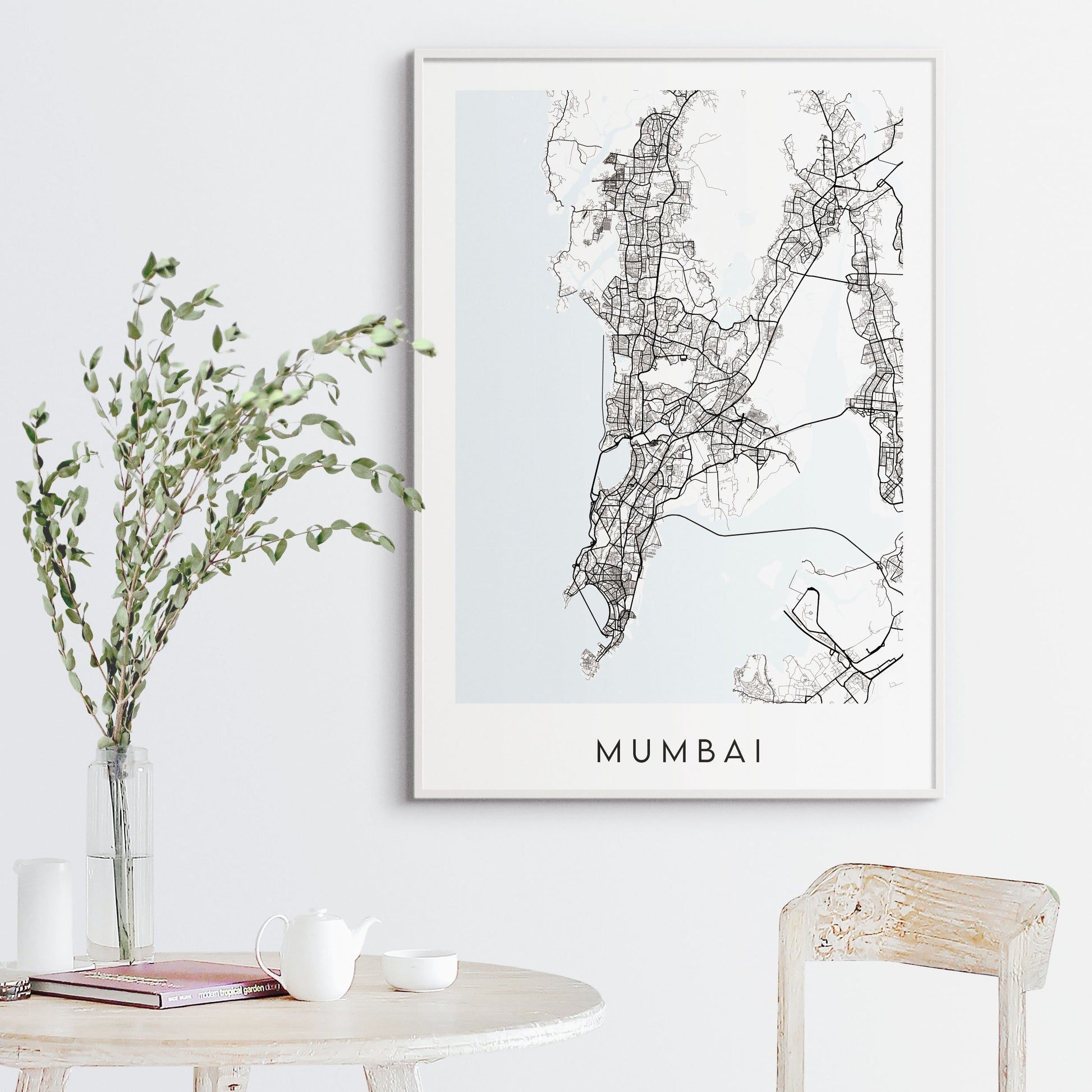 Mumbai Map Print - India