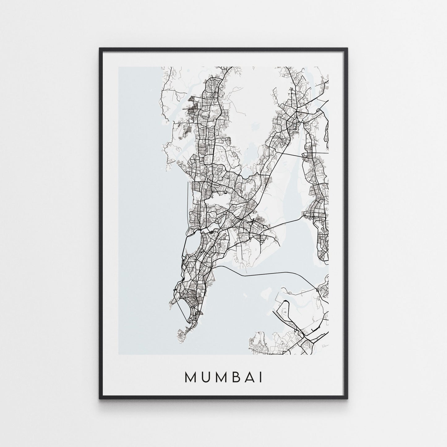 Mumbai Map Print - India