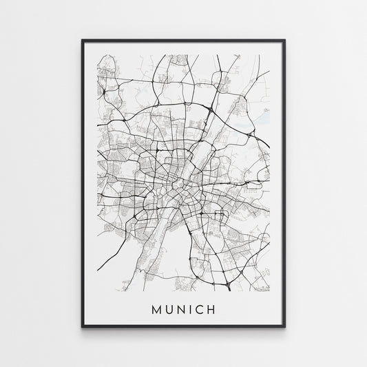 Munich Map Print - Germany