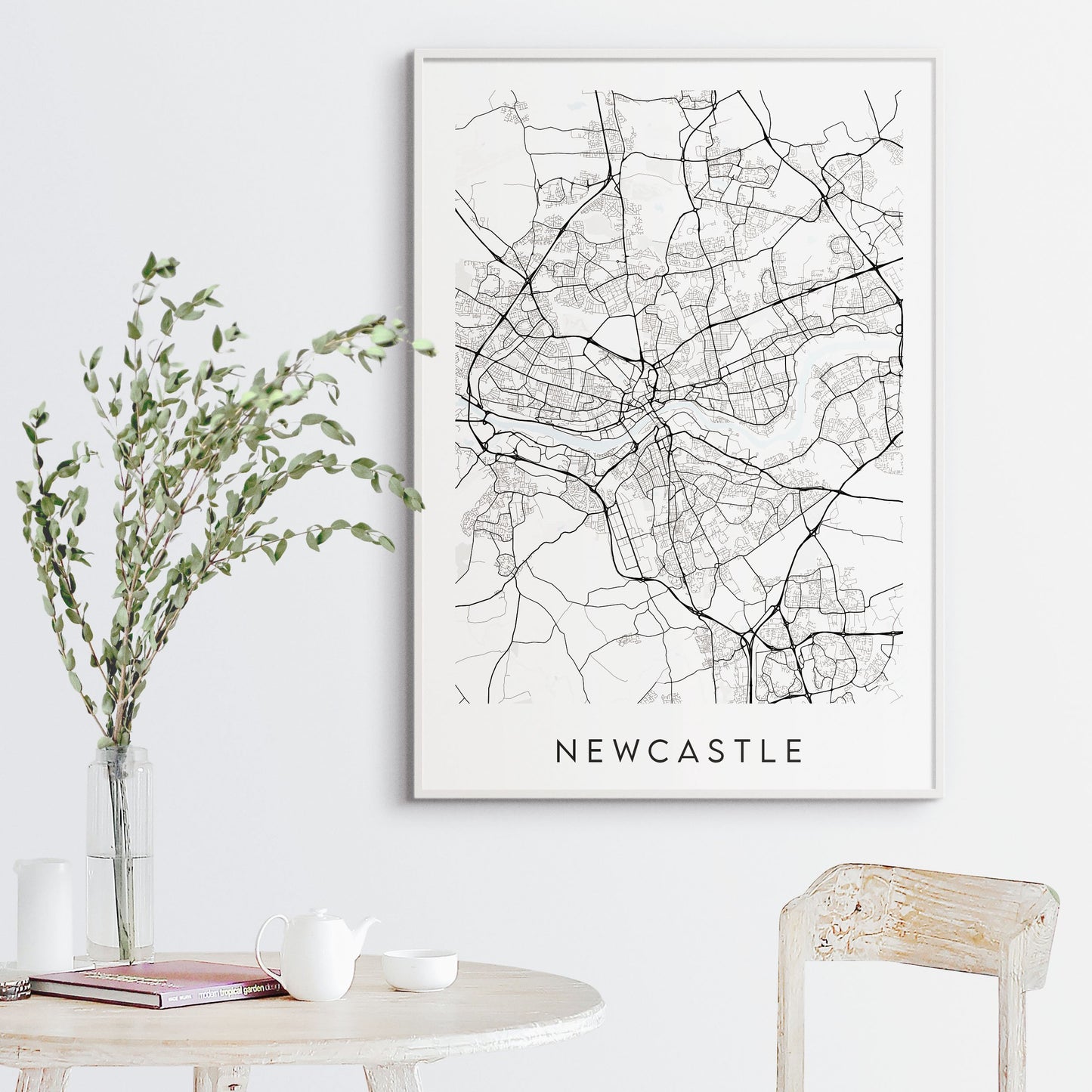 Newcastle Map Print