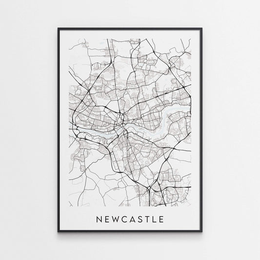 Newcastle Map Print