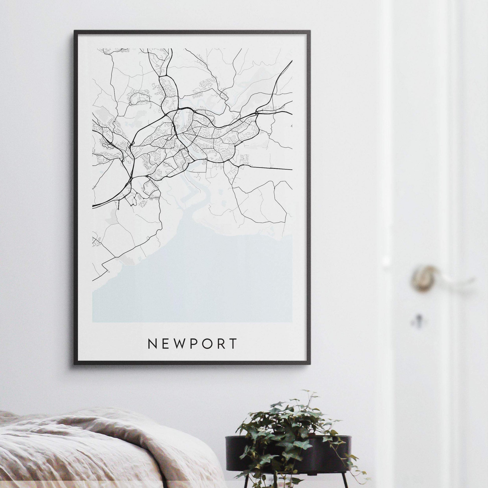 Newport Map Print - Wales