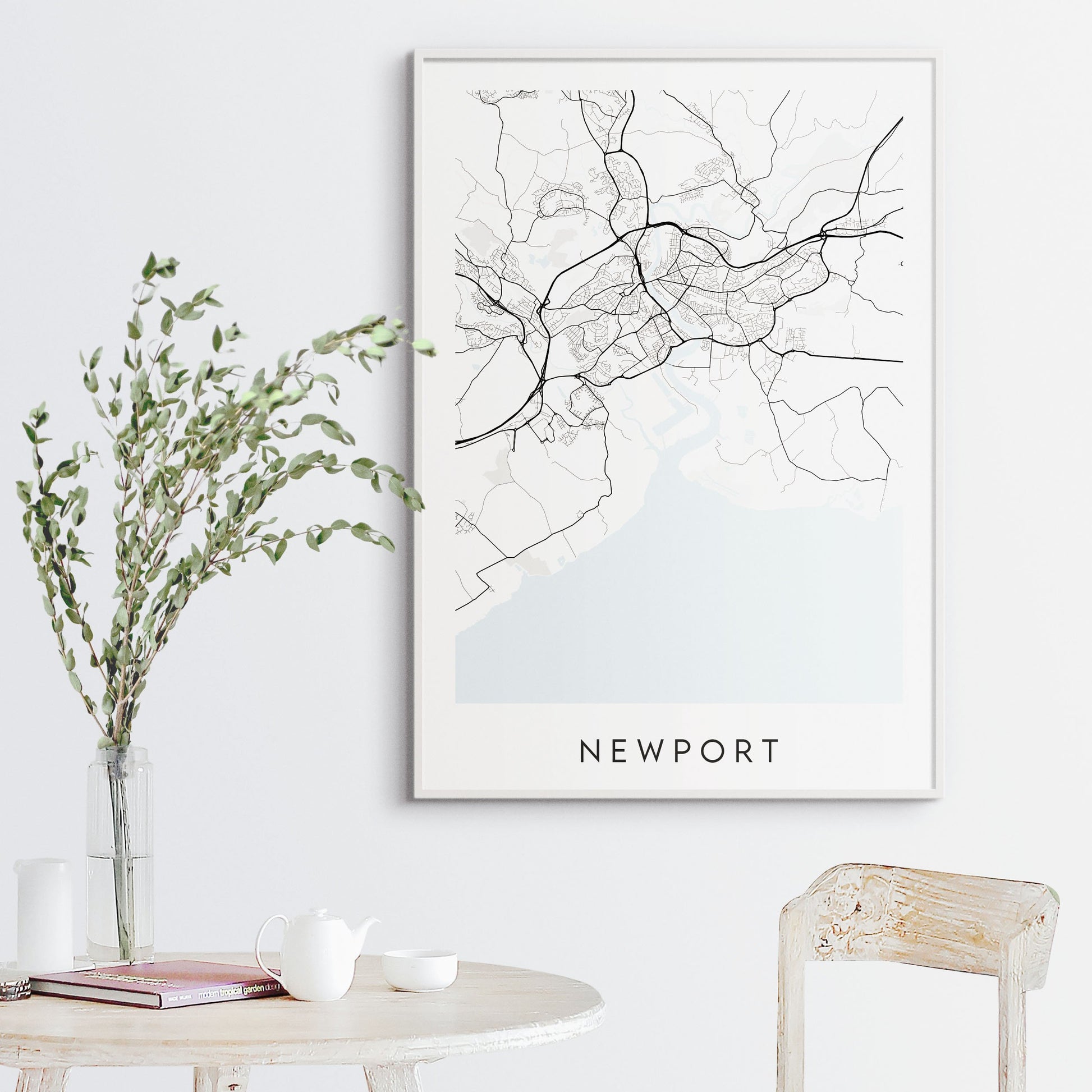 Newport Map Print - Wales