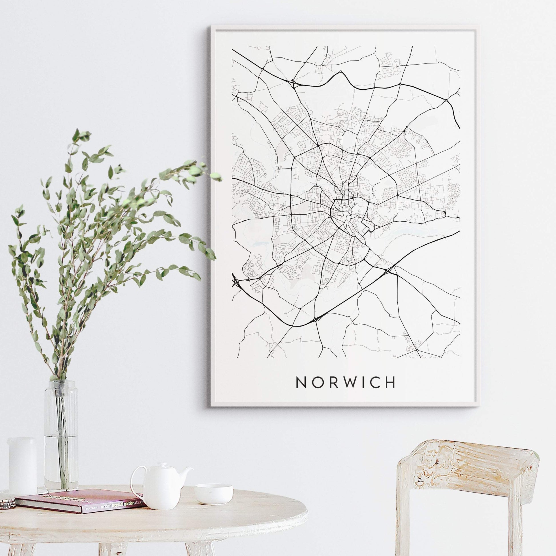 Norwich Map Print