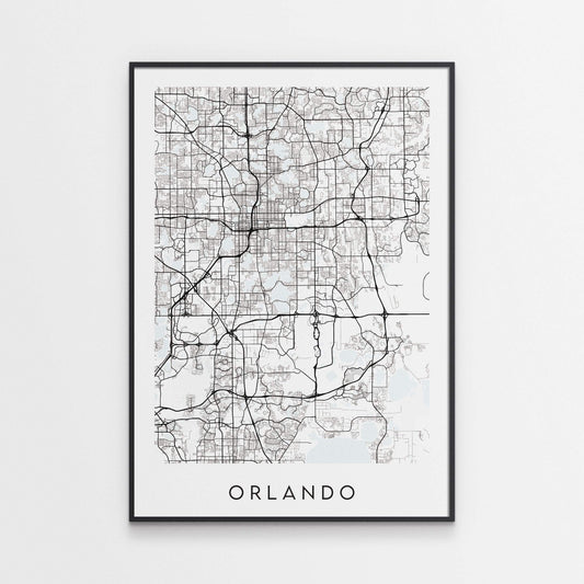 Orlando Map Print - Florida USA