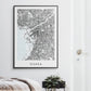 Osaka Map Print - Japan