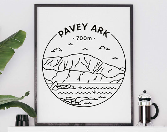 Pavey Ark Print - Langdale Pikes, Cumbria, Lake District Poster