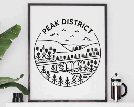 Peak District Print - National Park, Monsal Trail Poster