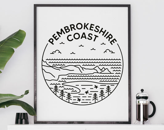 Pembrokeshire Coast Print - National Park, Wales Poster