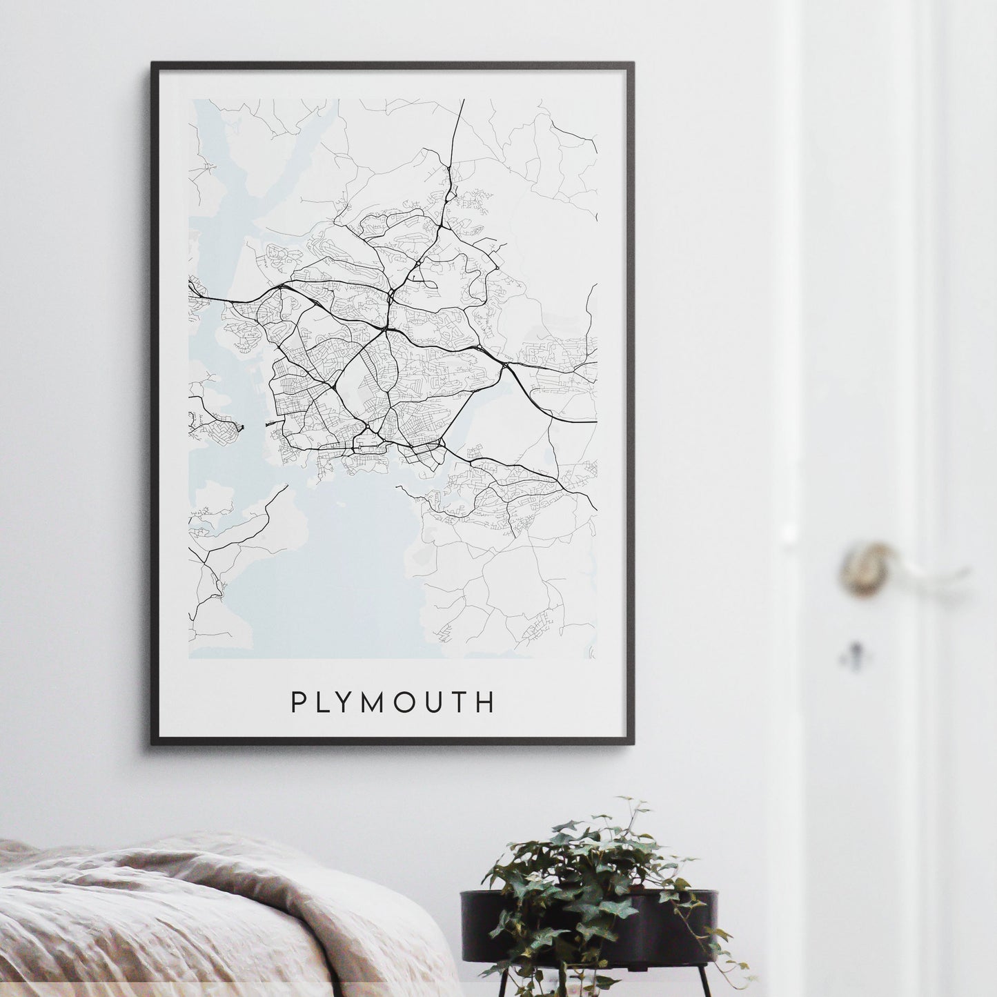 Plymouth Map Print