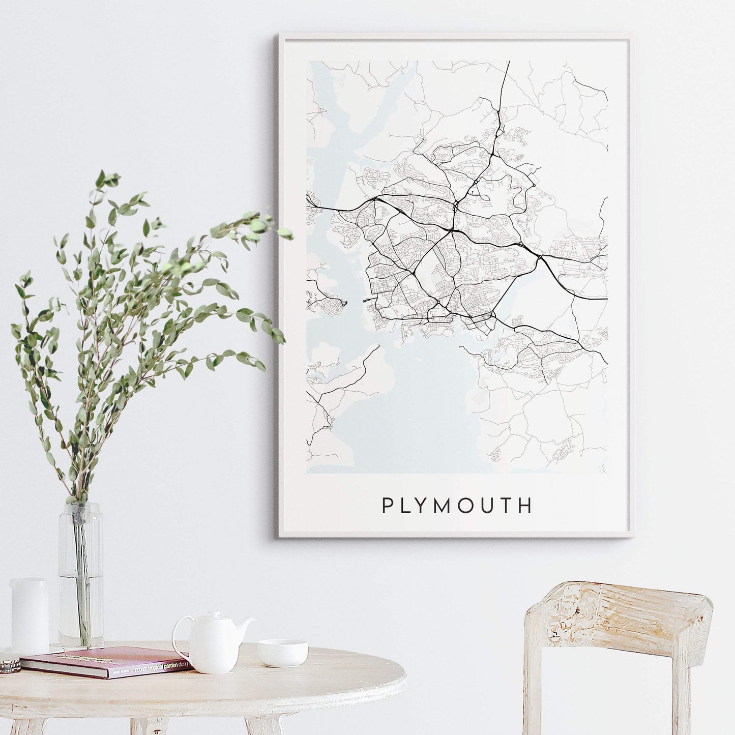 Plymouth Map Print