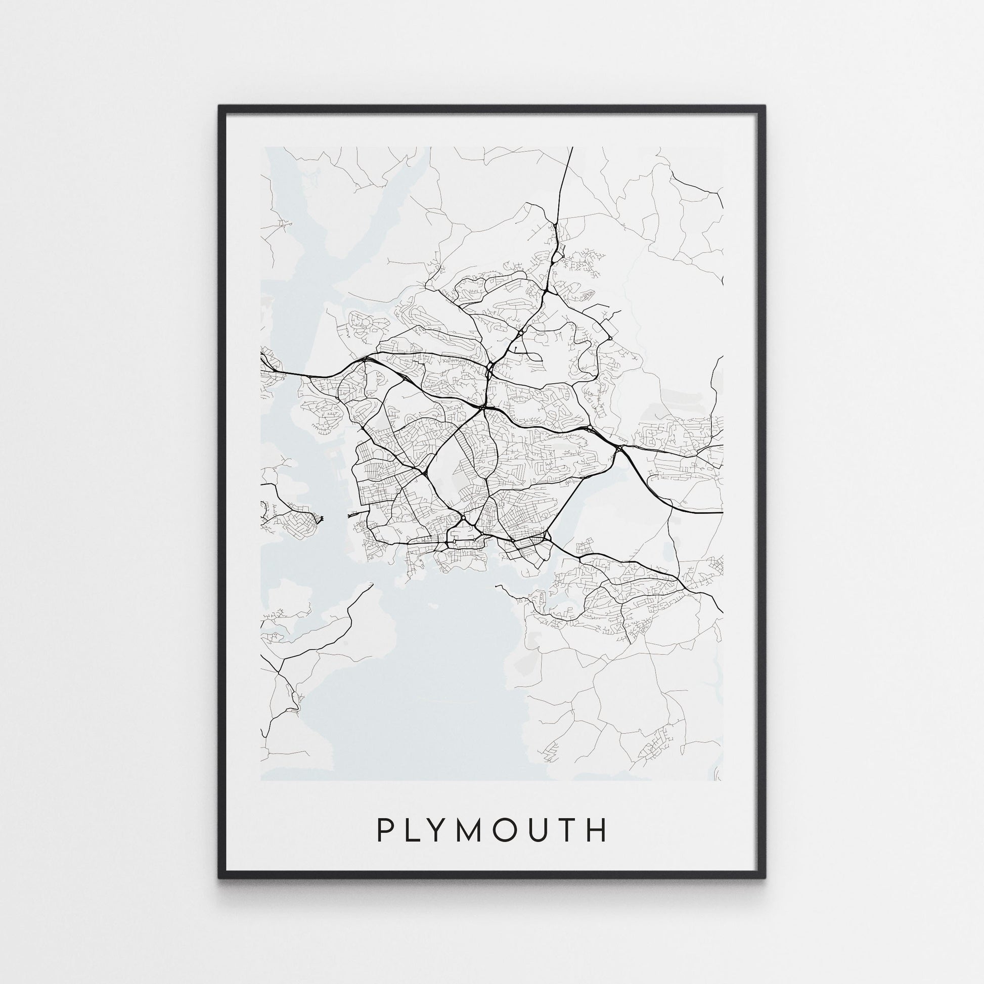 Plymouth Map Print