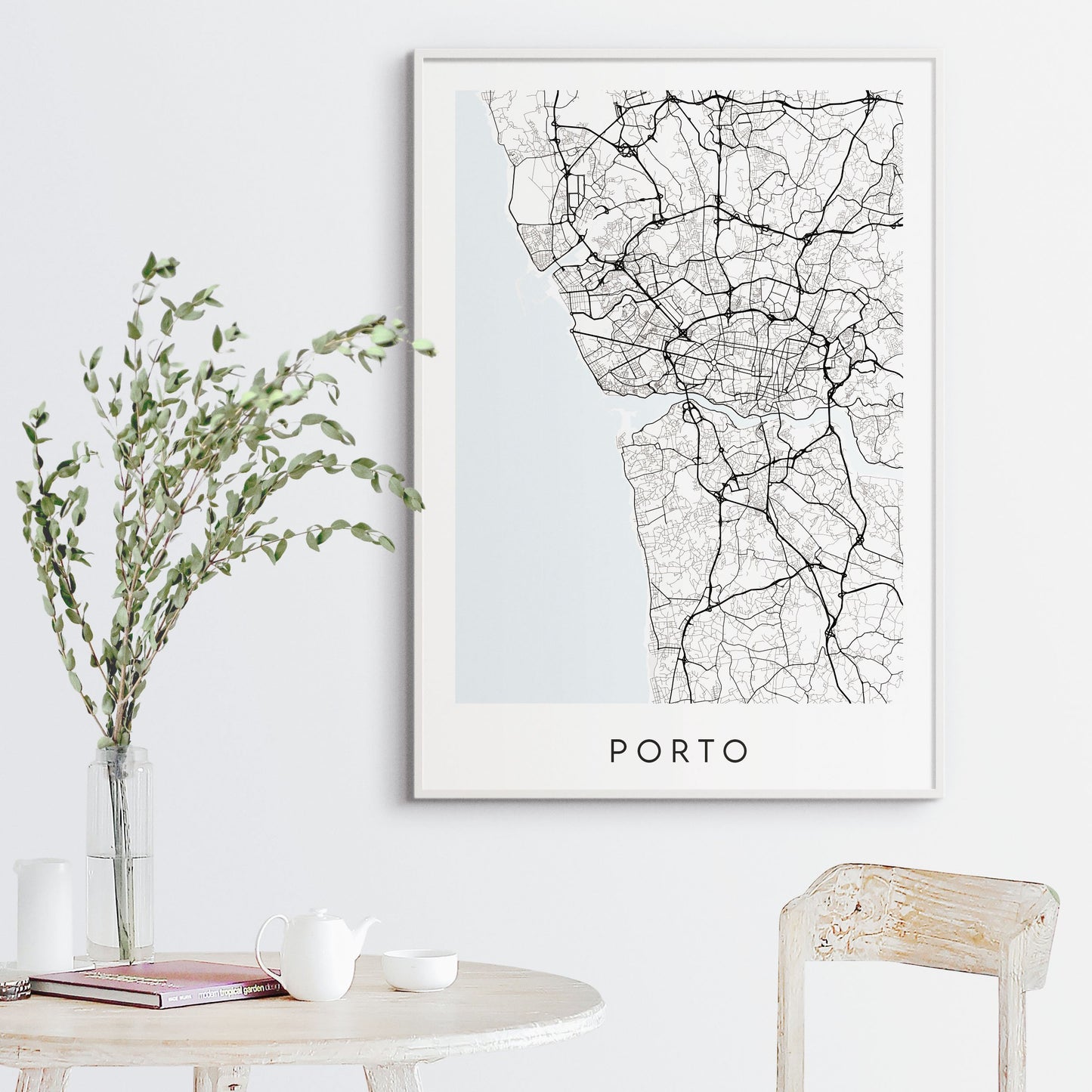 Porto Map Print - Portugal