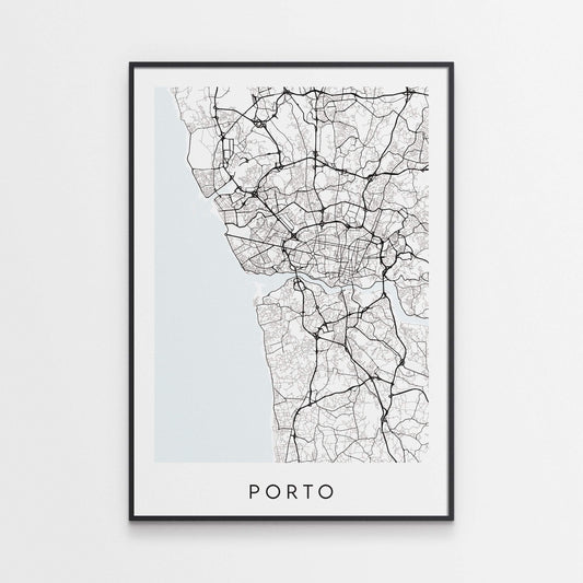 Porto Map Print - Portugal