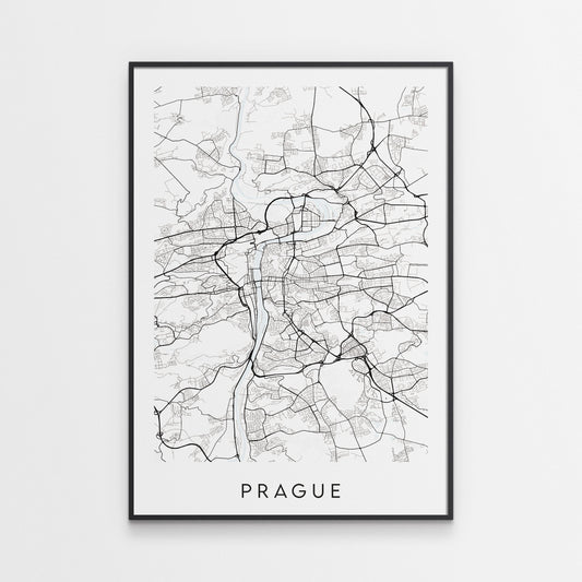 Prague Map Print - Czech Republic