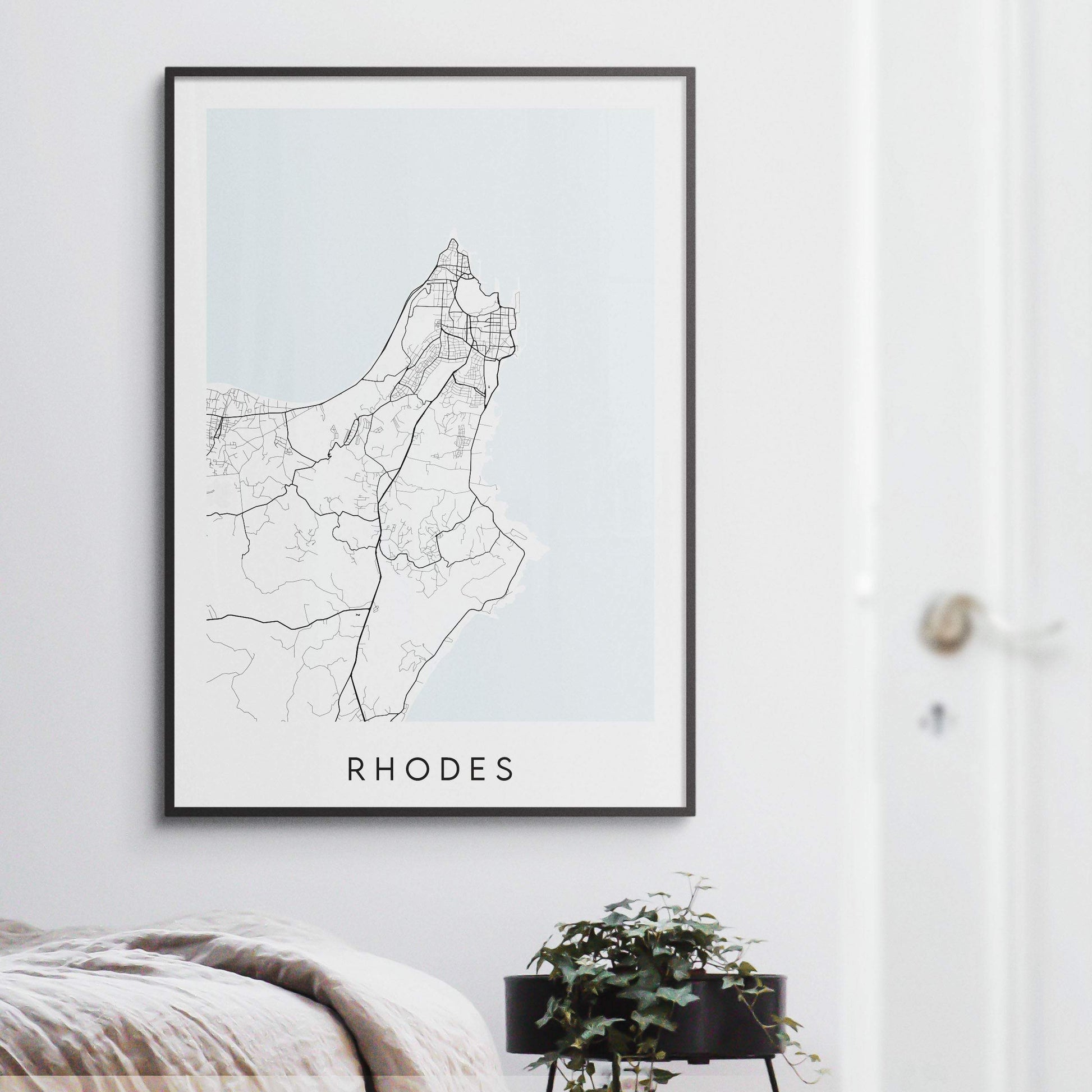 Rhodes Map Print - Greece