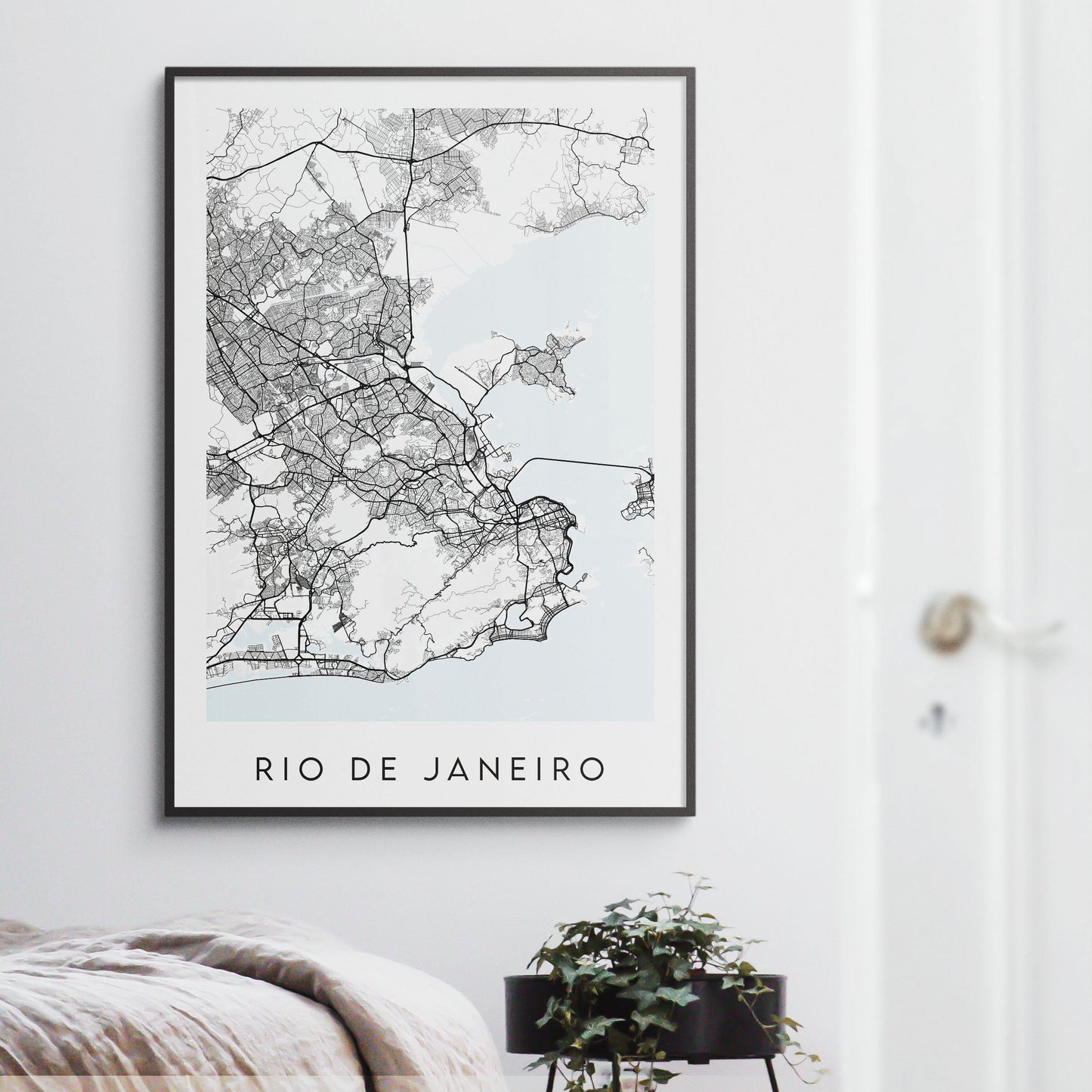 Rio de Janeiro Map Print - Brazil