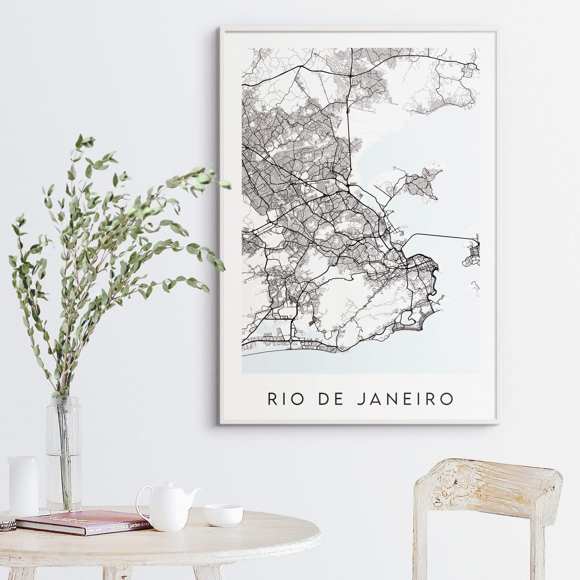 Rio de Janeiro Map Print - Brazil