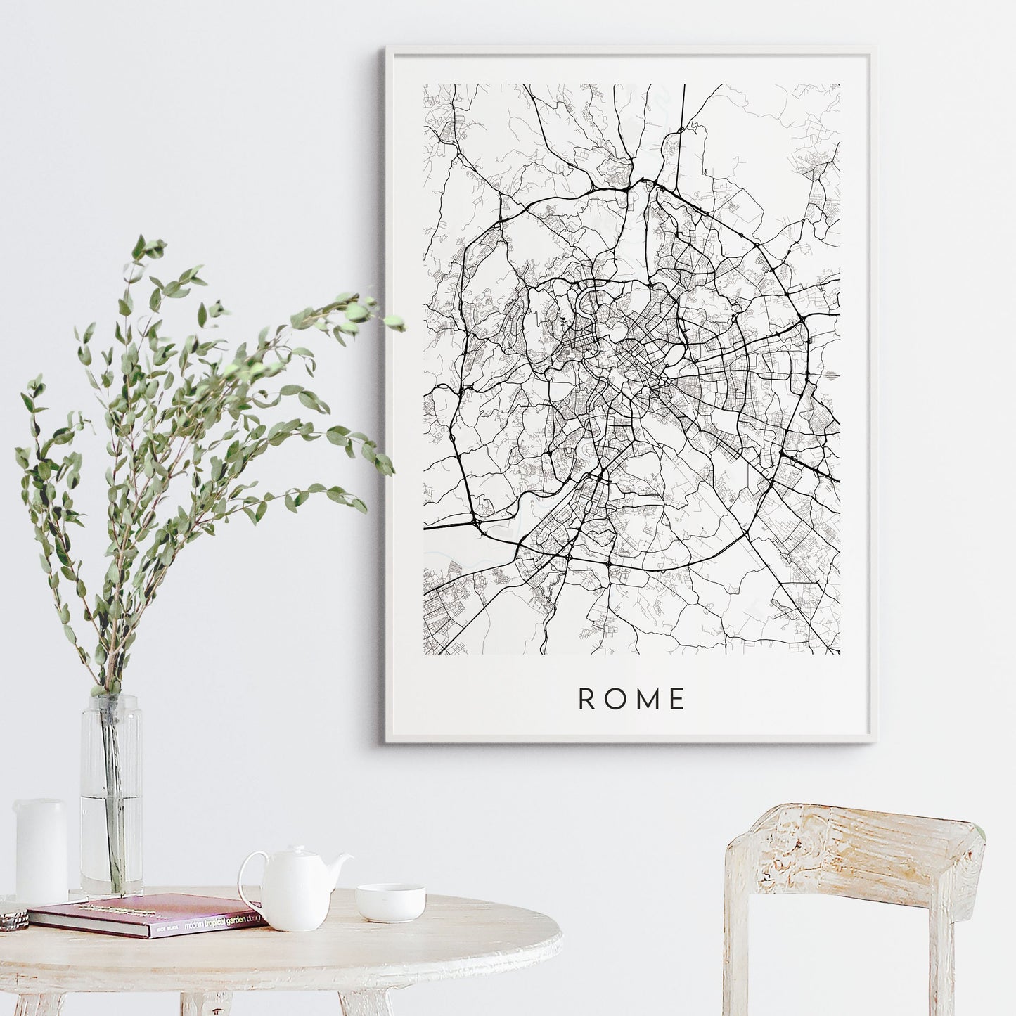 Rome Map Print - Italy
