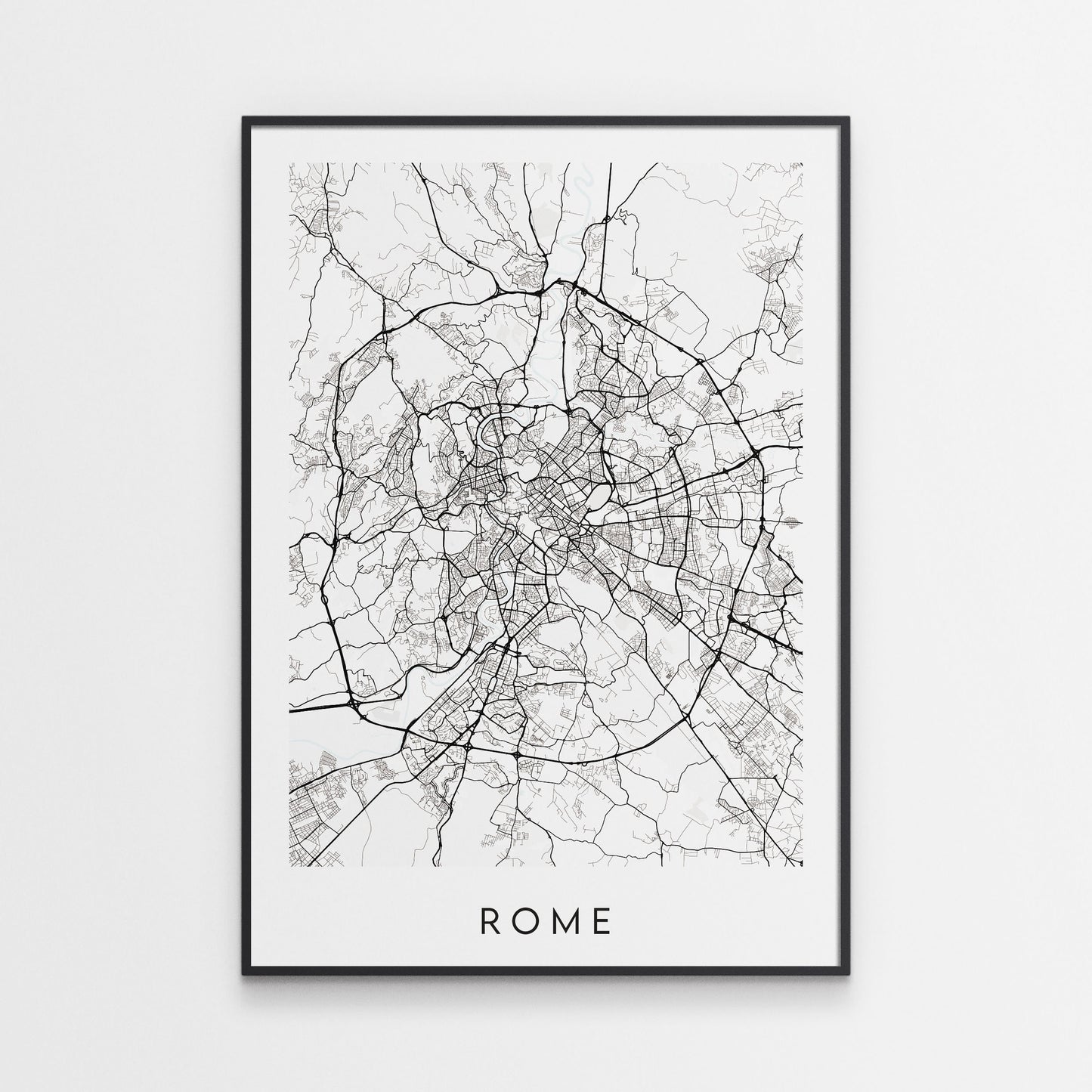 Rome Map Print - Italy