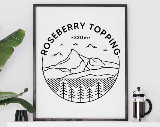 Roseberry Topping Print - North Yorkshire Poster