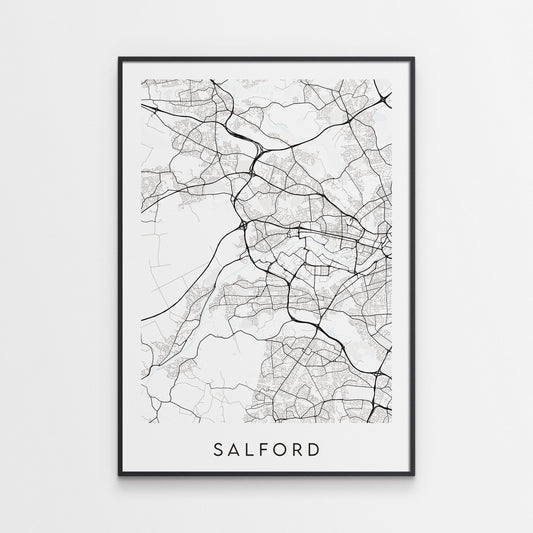 Salford Map Print