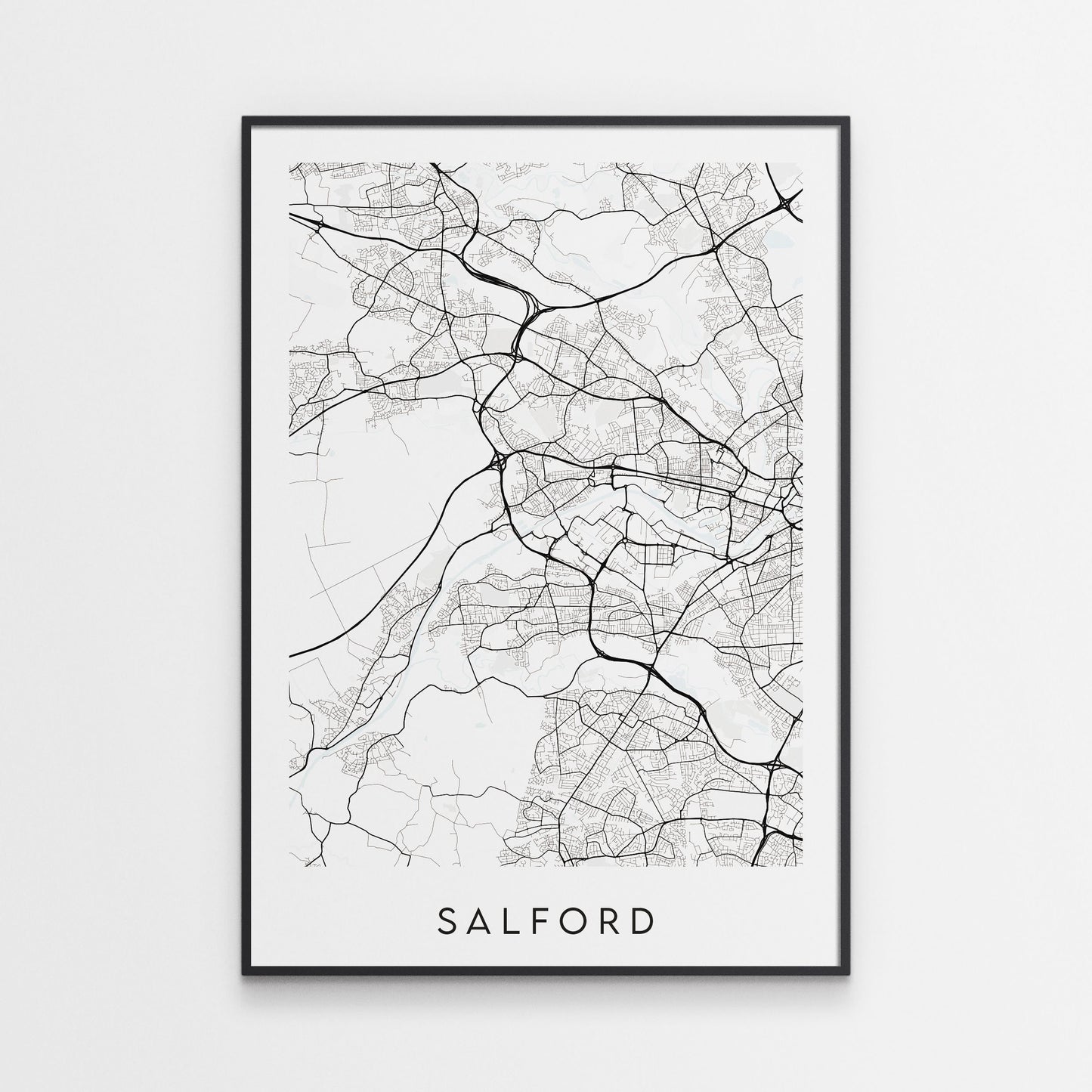 Salford Map Print