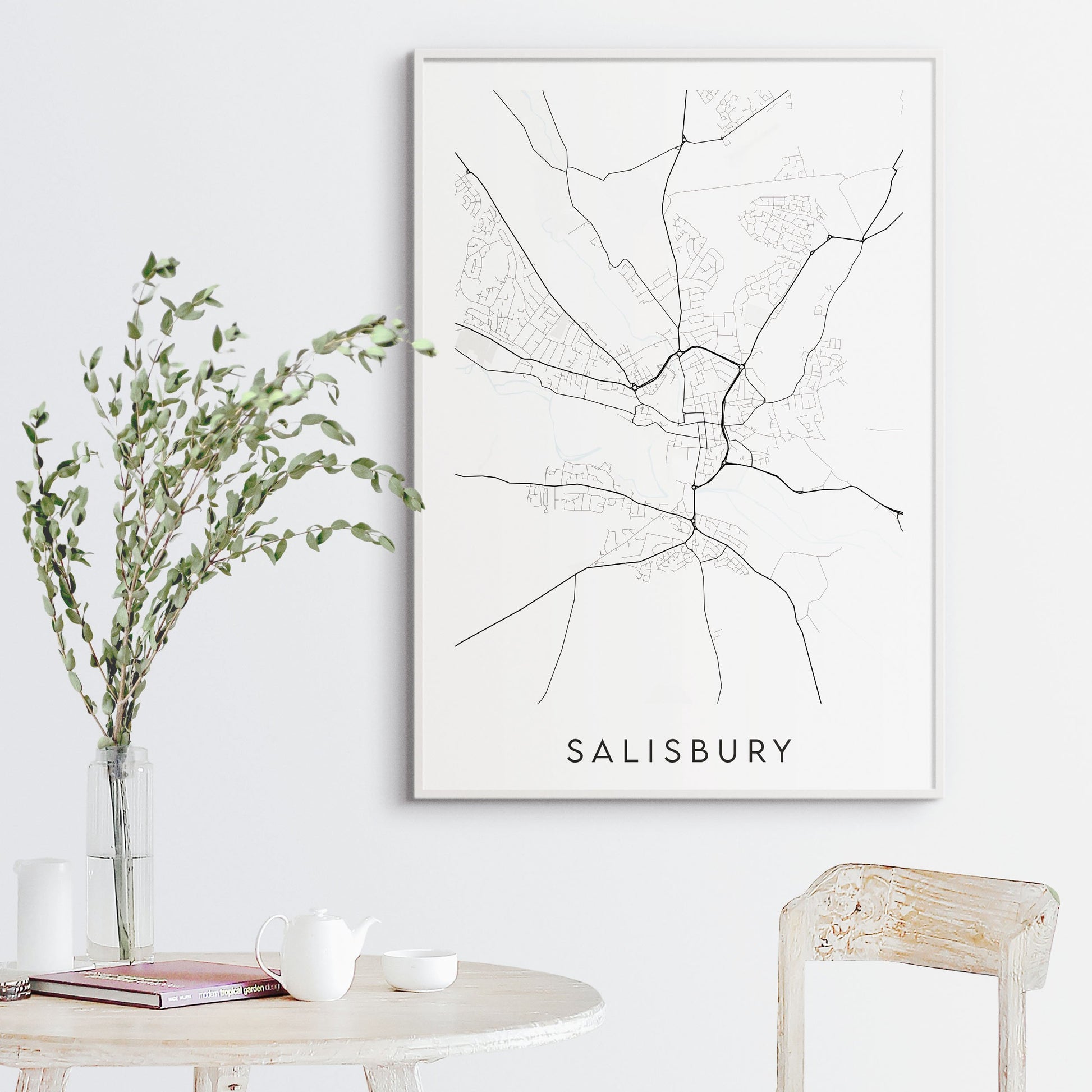 Salisbury Map Print