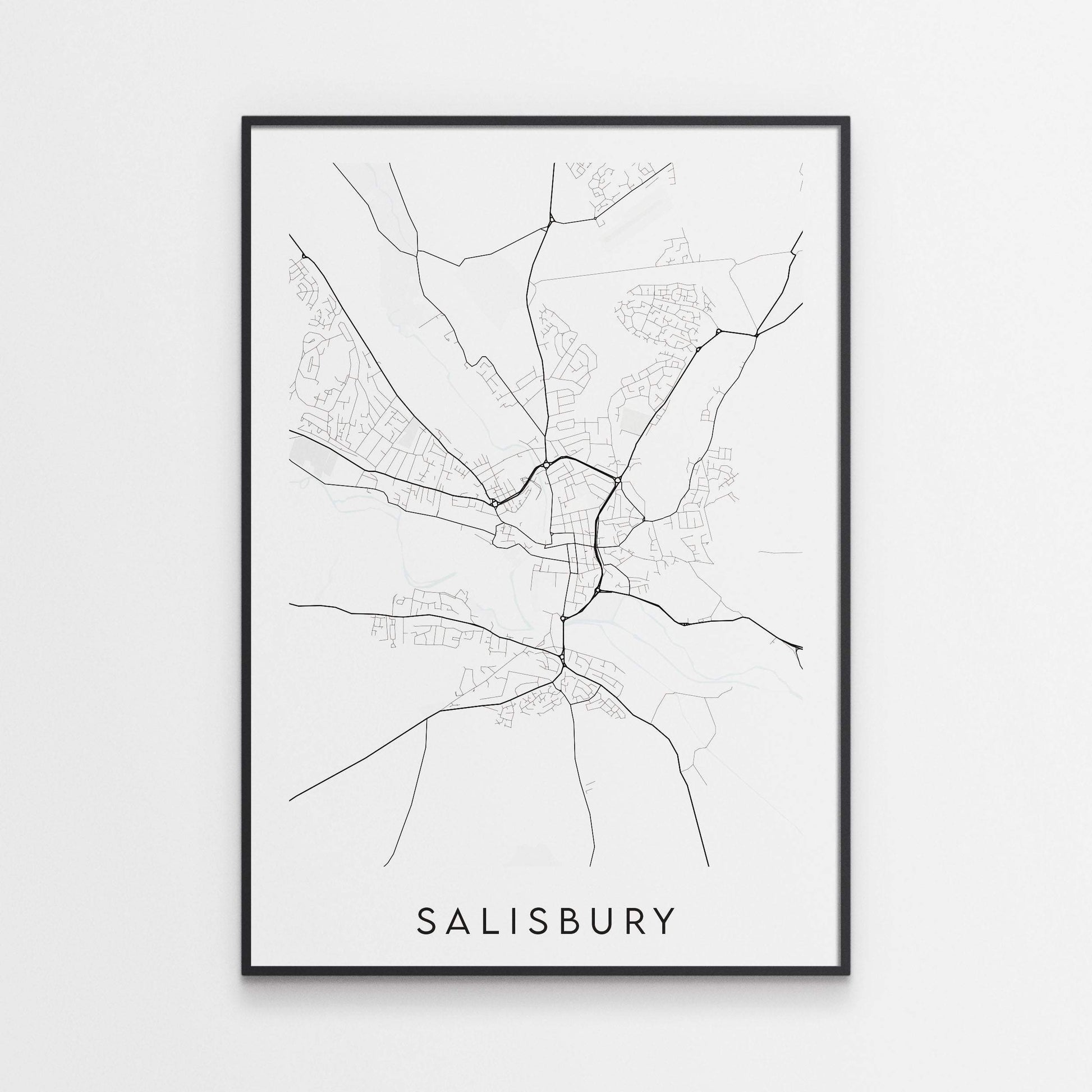 Salisbury Map Print