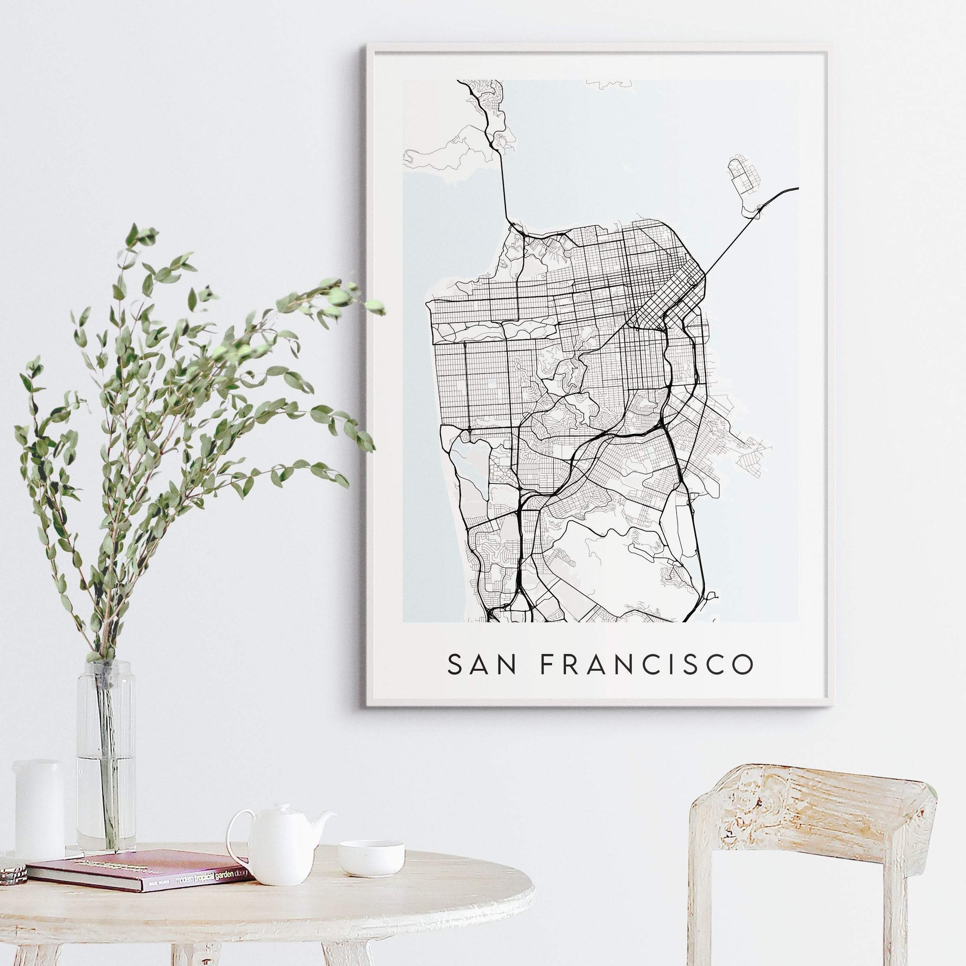 San Francisco Map Print - California USA