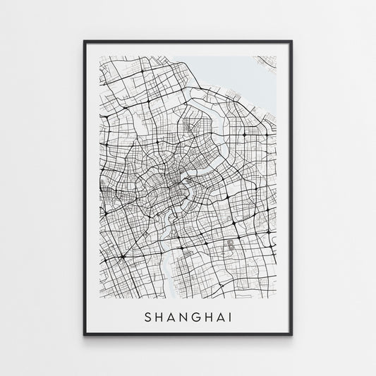 Shanghai Map Print - China