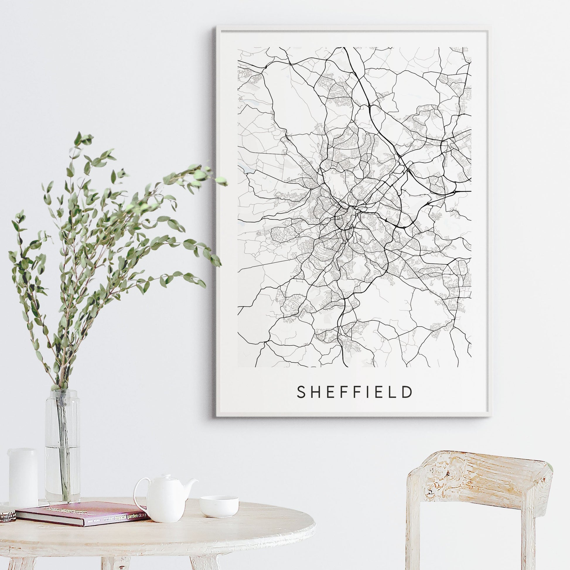 Sheffield Map Print