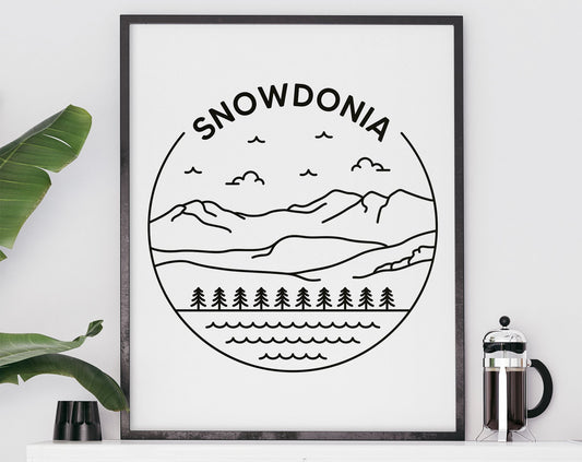 Snowdonia Print - National Park, Wales Poster