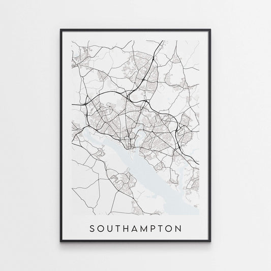 Southampton Map Print
