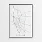 Stirling Map Print - Scotland