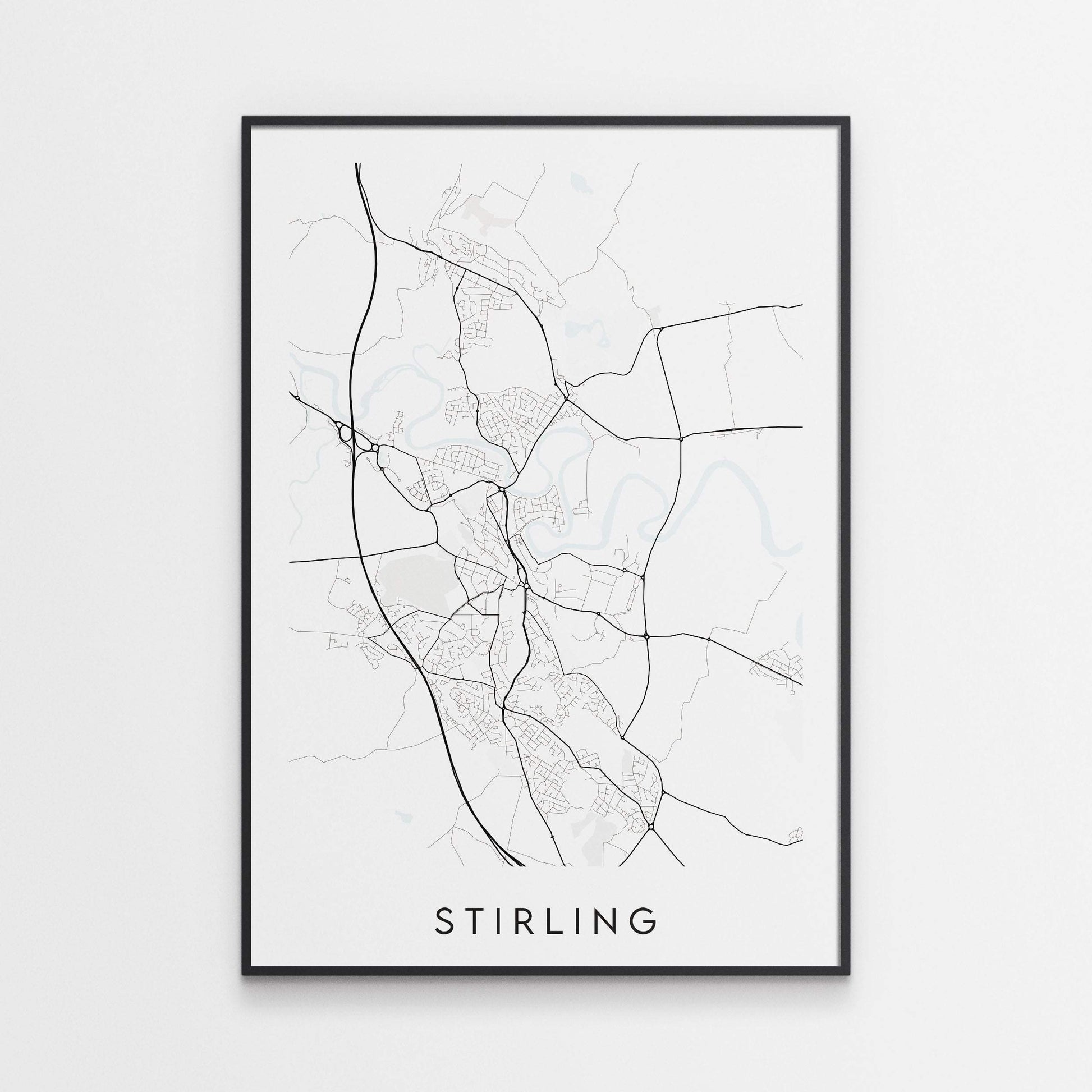 Stirling Map Print - Scotland