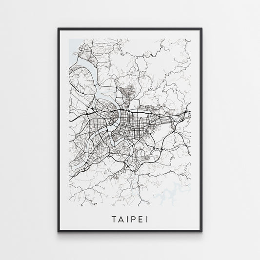 Taipei Map Print - Taiwan